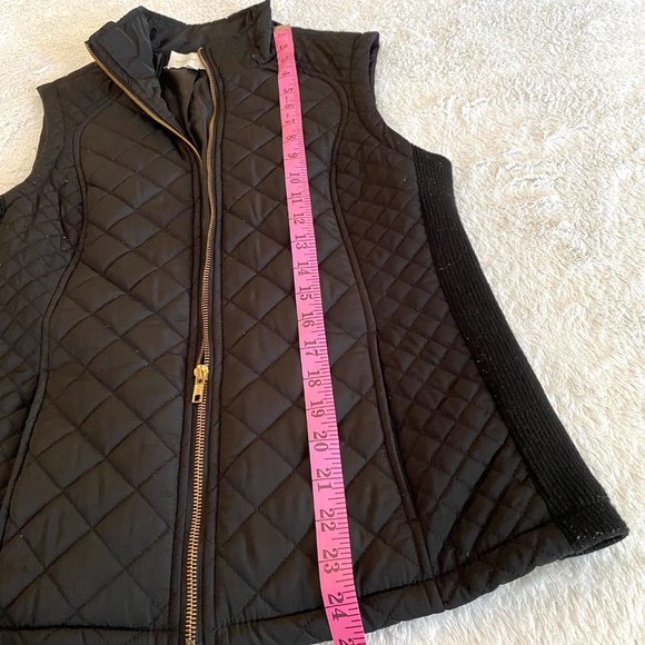 Adrienne Vittadini Women's Black Sleeveless Full Zip Vest Jacket Size Small. - Picture 4 of 8